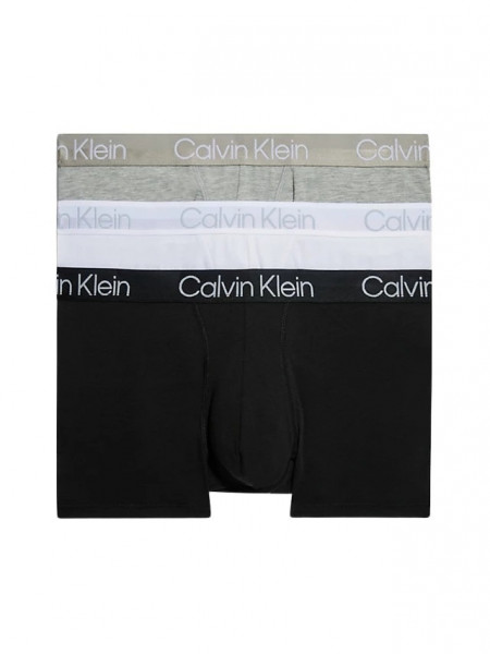 Calvin Klein 3 Pack Boxershorts Klassik Modern Structure schwarz, weiss, grau