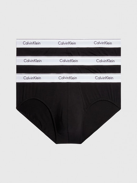 Calvin Klein Slip 3 Pack Brief Modern Cotton schwarz