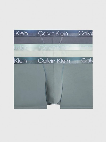 Calvin Klein 3 Pack Boxershorts Klassik Modern Structure weiss, grau