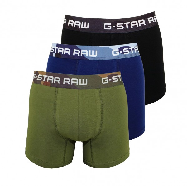 G-Star RAW 3er Pack Trunks Shorts D13385 2058 A402 green, blue, black WJ19-GST1