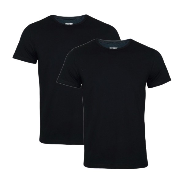 Superdry 2er Pack T-Shirt Rundhals Laundry M3110044A 02A black