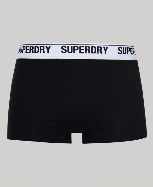 Superdry Unterhosen aus Bio-Baumwolle im 3 Pack mit Logoprint schwarz, weiss, grau