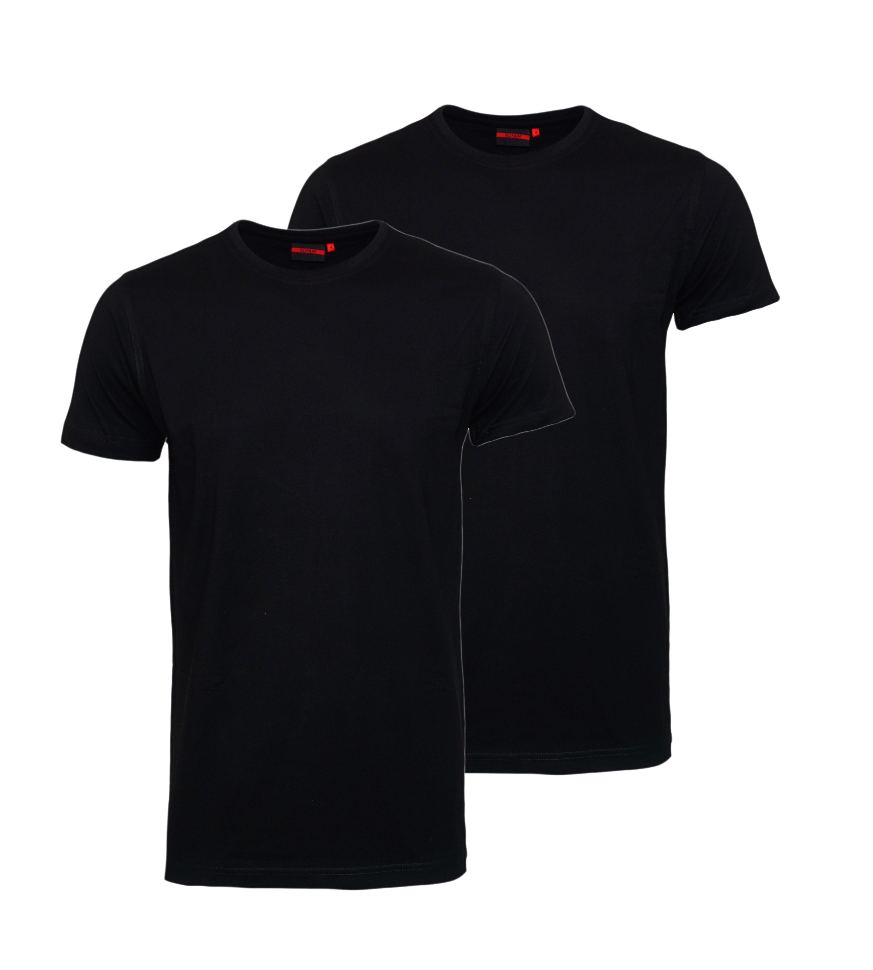 SIGNUM 2er Pack T-Shirts Shirts 999900911 Rundhals black schwarz WF17-SIT1