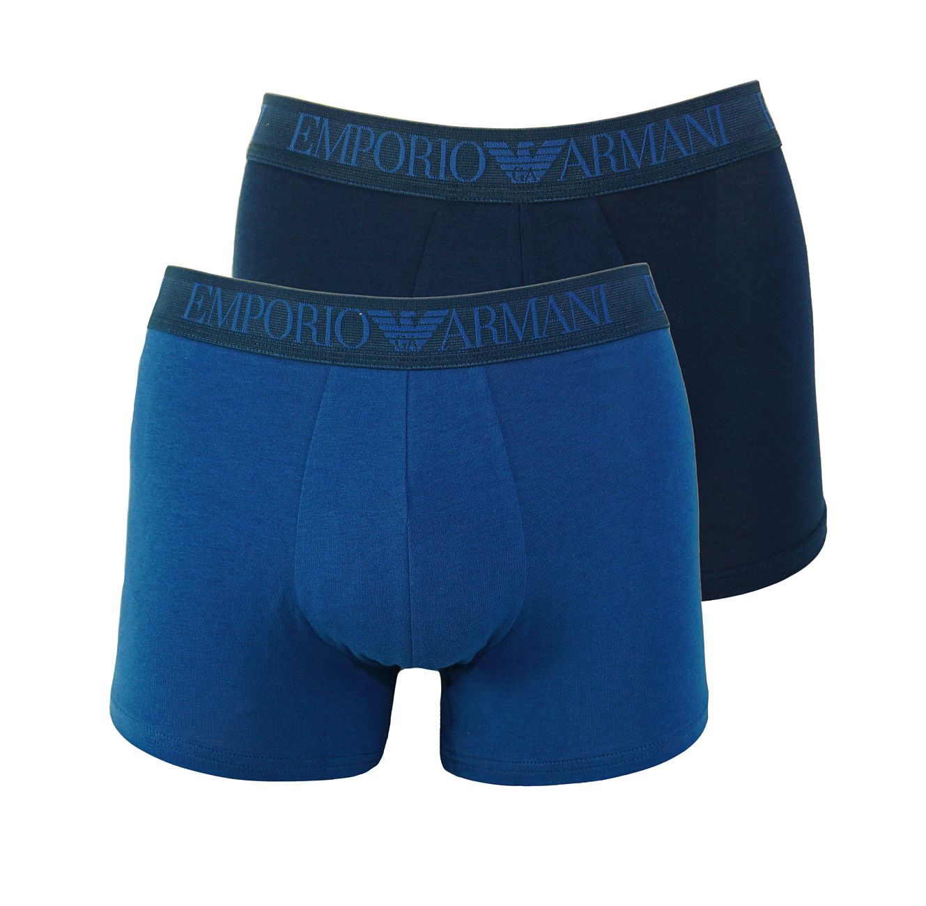 Emporio Armani 2er Pack Trunk Shorts 111769 8P720 50535 MARINE/BLU STONE F18-EAT1