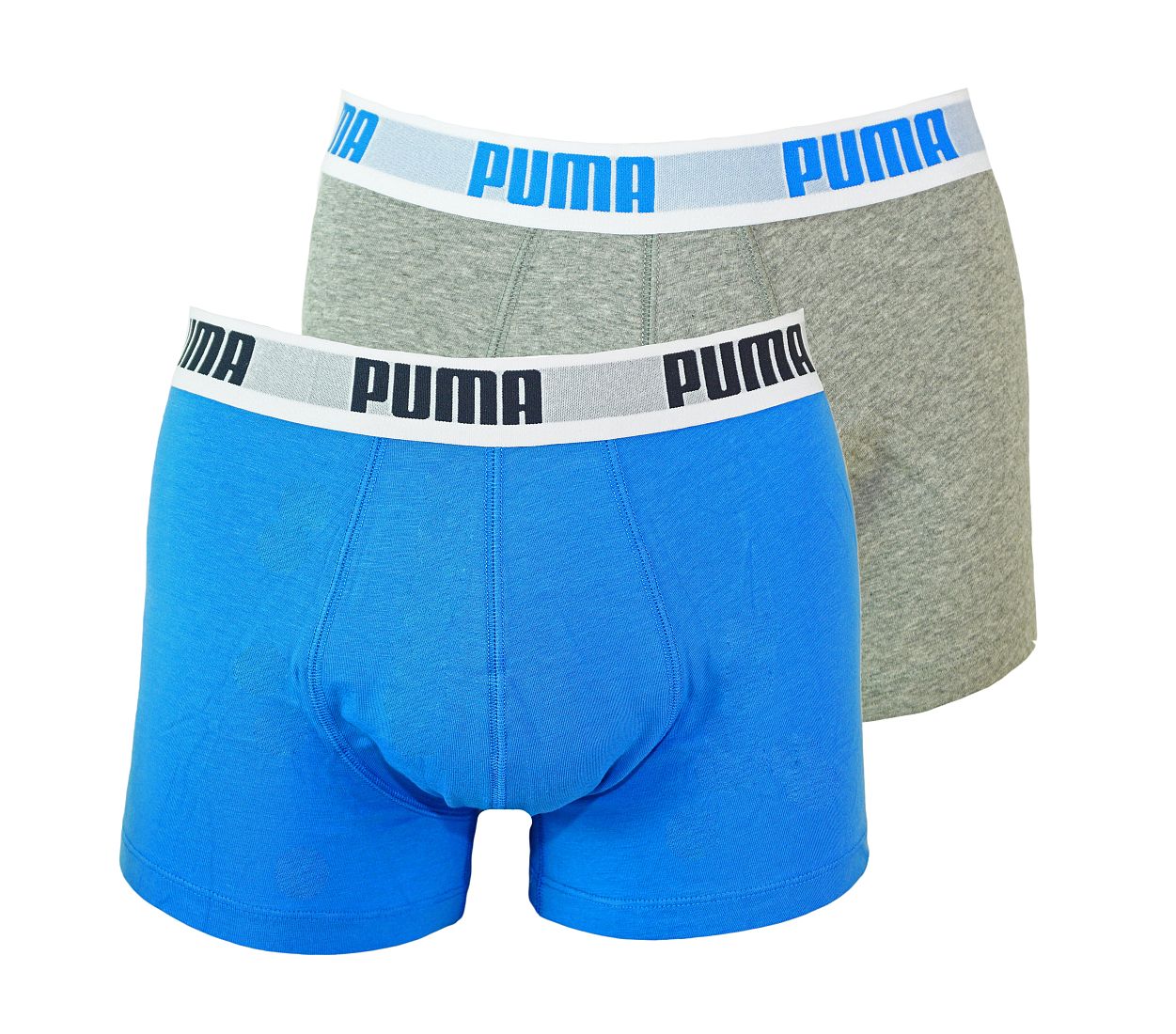 PUMA Shorts Unterhosen 2er Pack Trunk 521025001 417 020 blue, grey SF17-PMS1