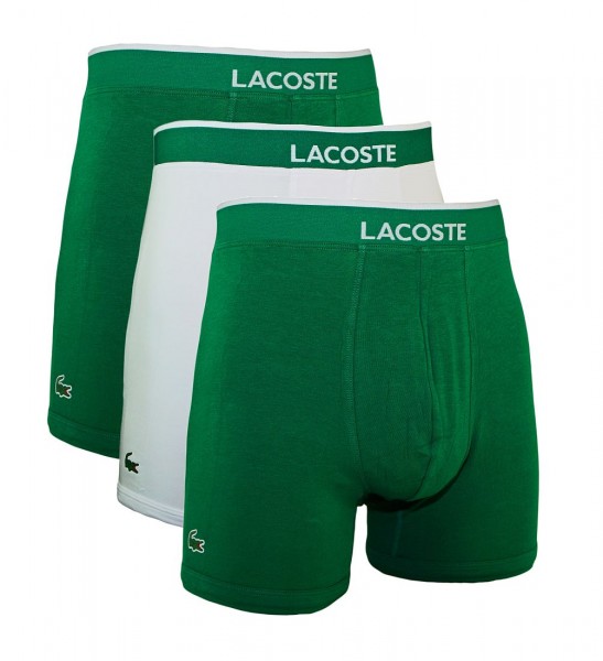 Lacoste Boxer 3er Pack 156047 grün weiss