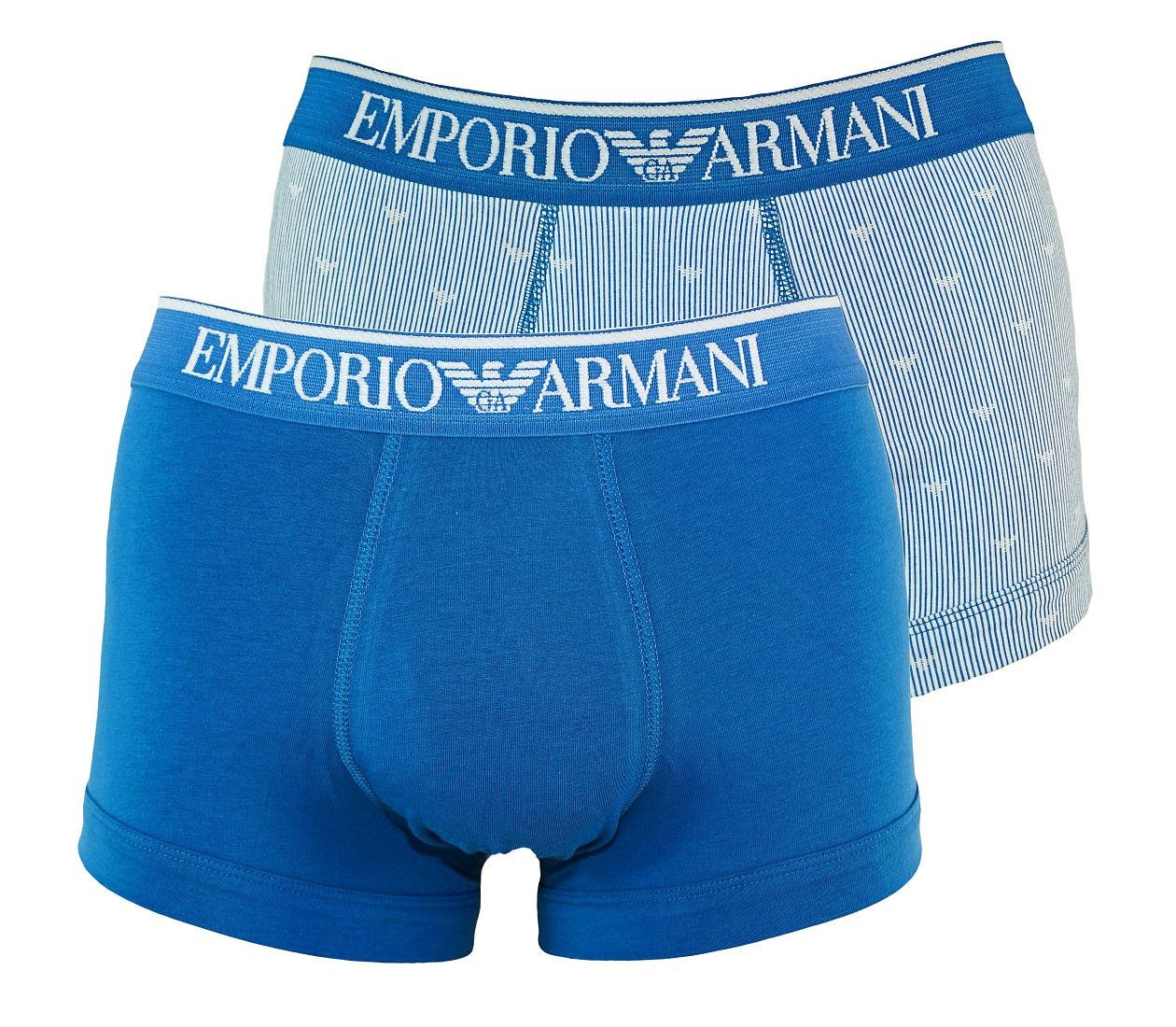 Emporio Armani 2er Pack Trunk Shorts RIGA BCO-LAPIS/LAPIS 111210 7P504 43810 WF17-EAT1