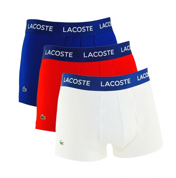 Lacoste 3er Pack Trunk Shorts 167572 901 blue, red, white HW19-LC1