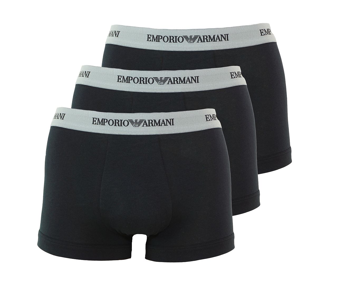 Emporio Armani 3er Pack Underwear Trunk Shorts Unterhose schwarz 111357 CC717 00120