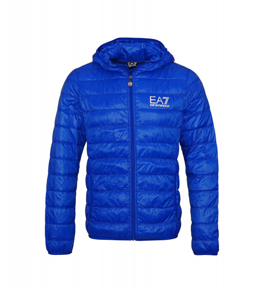 EA7 Emporio Armani Down Jacket Hooded Daunenjacke blau