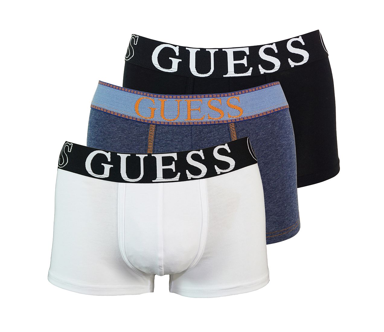 GUESS 3er Pack Shorts Unterhosen Trunks weiss, blau, schwarz Combo Basic U54G1LJEY24 FS95