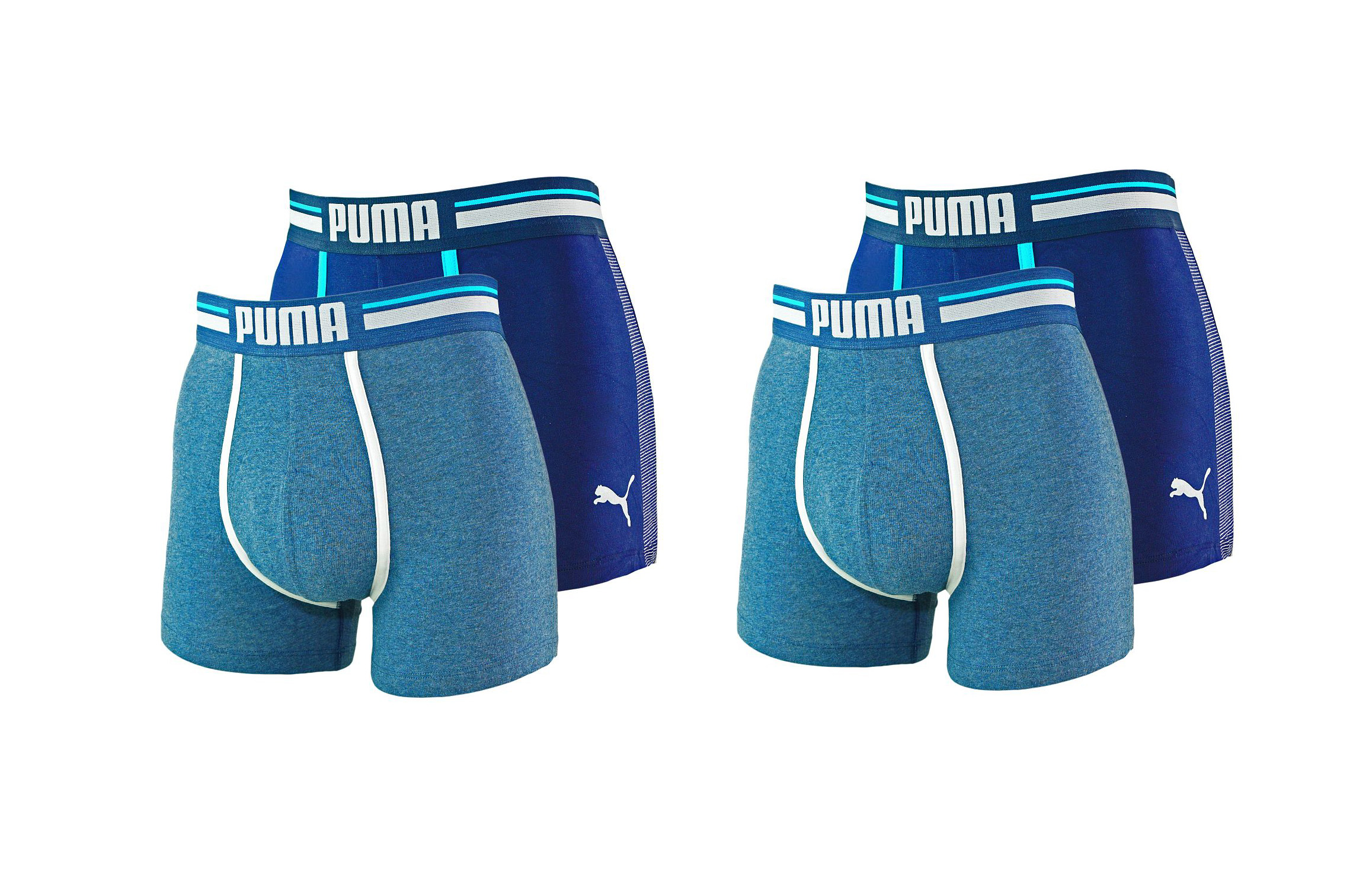 PUMA Shorts Unterhosen 2 x 2er Pack Boxer 571005001 056 020 blue SF17-PMS2