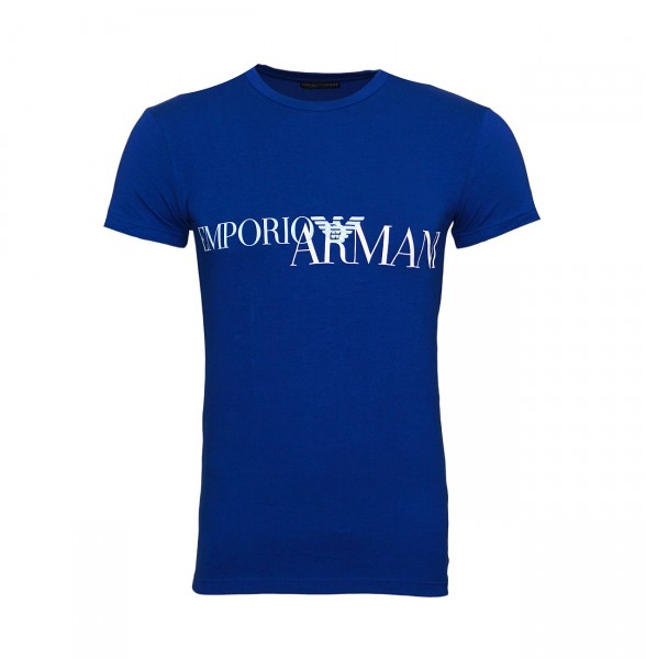 Emporio Armani T-Shirt Rundhals 111035 9P516 15834 blue WF19-EAT2
