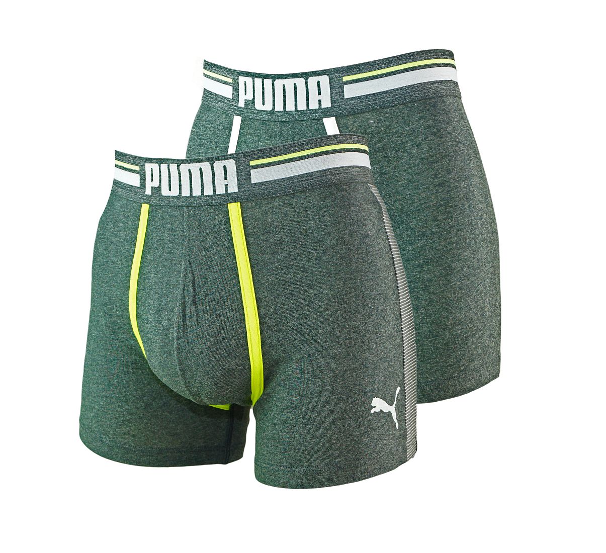 PUMA Shorts Unterhosen 2er Pack Boxer 571005001 962 020 asphalt SF17-PMS1