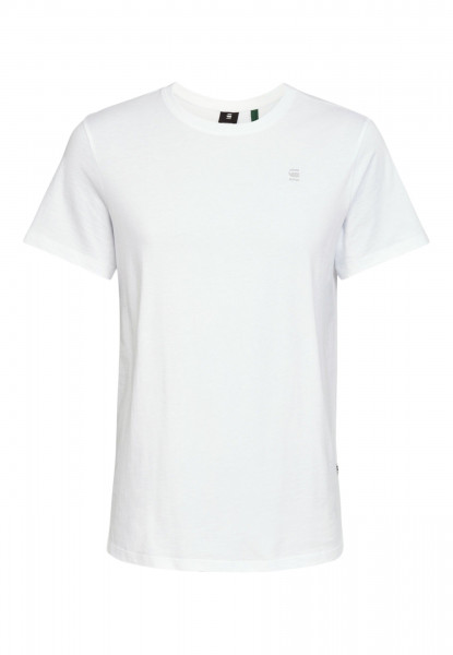 G-Star Basic T-Shirt mit Rundhalsausschnitt für Herren weiss