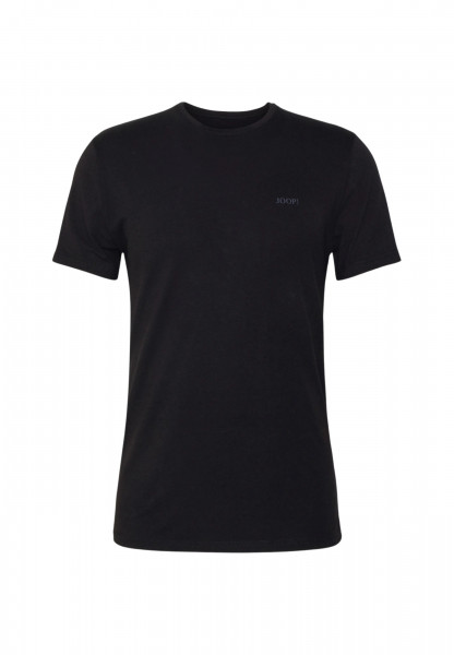 JOOP! Shirt mit Logo Rundhals einfarbig Doppelpack schwarz