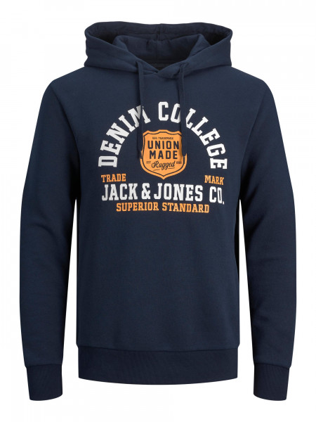 Jack&Jones Sweater Pullover Logo Hoody mit Kapuze sky captain blue