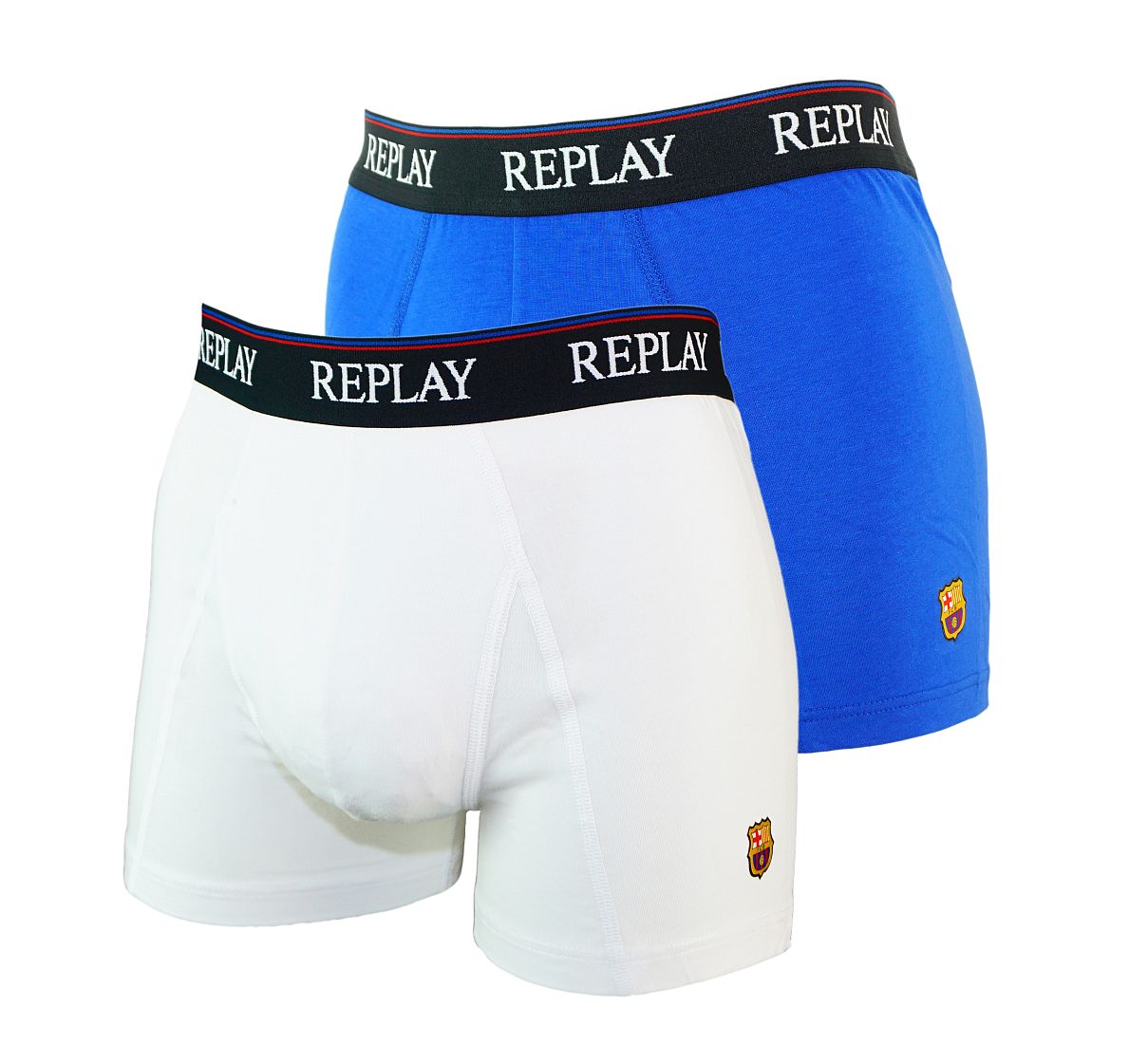 REPLAY 2er Pack Shorts Unterhosen Trunks FCB M251143 B19 FS17-RPS1gp