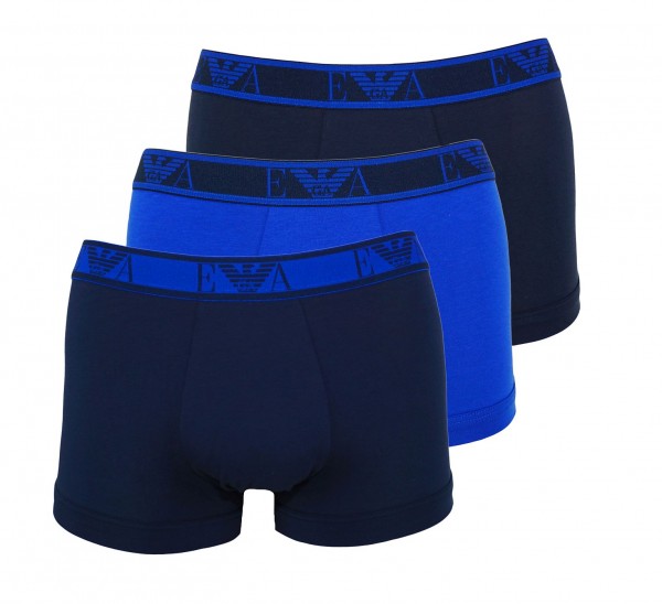 Emporio Armani 3er Pack Trunk Shorts 111357 0A715 70735 Navy, Blue HW20-AT1