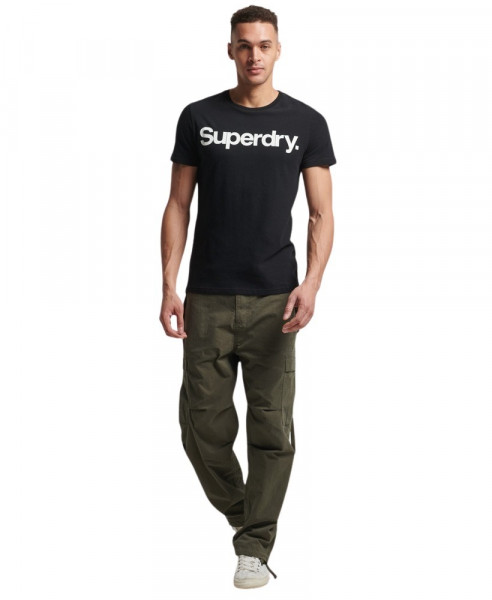 Superdry Core T-Shirt mit Logo schwarz