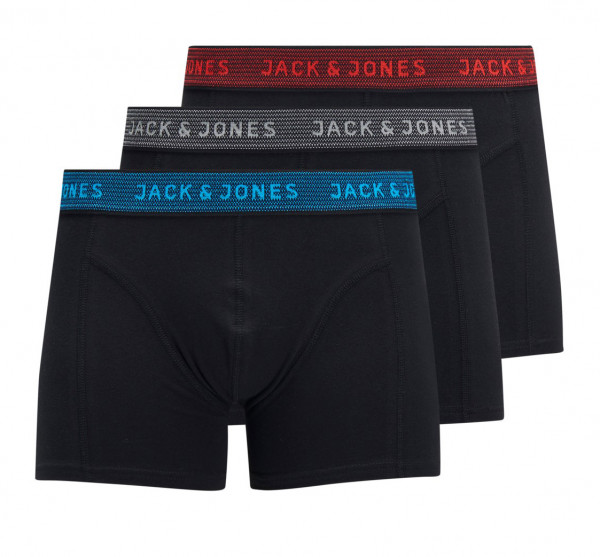 Jack&Jones 3 Pack Unterhose Shorts JACWAISTBAND schwarz