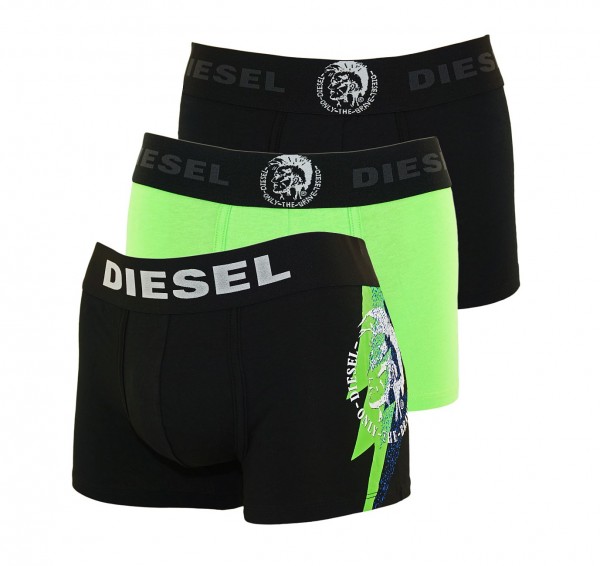 Diesel 3er Pack Boxer DAMIEN OOST3V OAAVM E4085 black, green SS19-DB3
