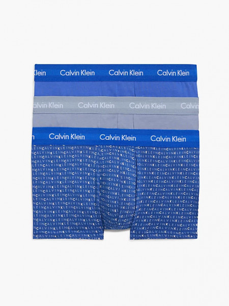 Calvin Klein 3 Pack Unterwäsche Shorts Cotton Stretch blau